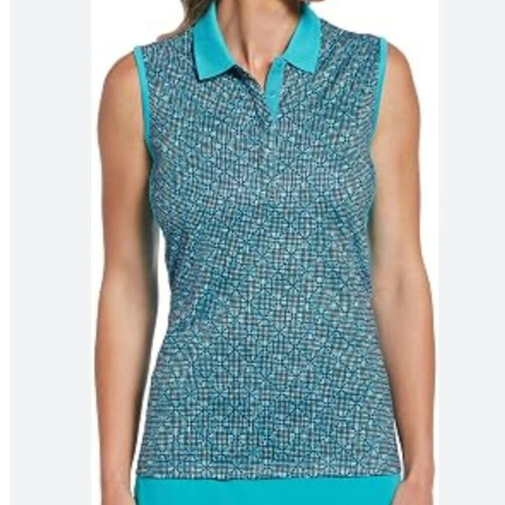 PGA TOUR women's sleeveless golf polo size medium